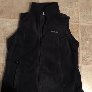 Black Columbia Fleece Vest